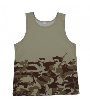 Débardeur CAM -COYOTE-SABLE CLAIR 100% PERSONNALISÉ