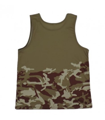 Débardeur CAM -COYOTE-SABLE FONCE 100% PERSONNALISÉ