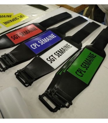 Brassard personnalisé sur bache