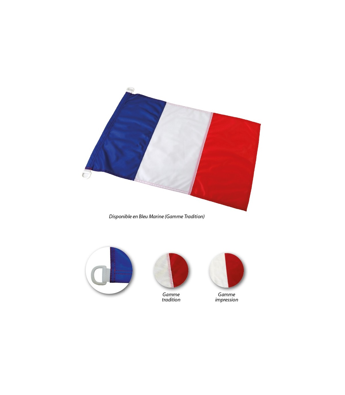 Drapeau France 120 x 180 cm - véritable drapeau Français en tissu :  Promociel