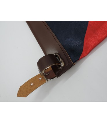 Fanion sublimé sur satin 65x50 cm avec cuir