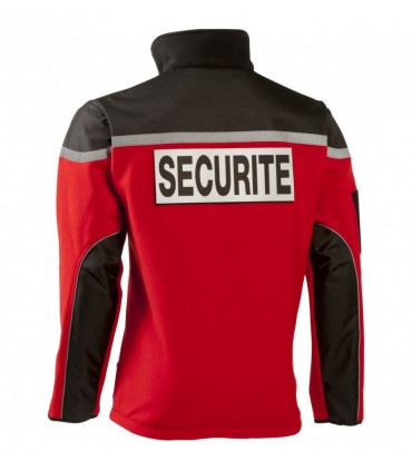 Blouson polaire rouge Sécurité Incendie