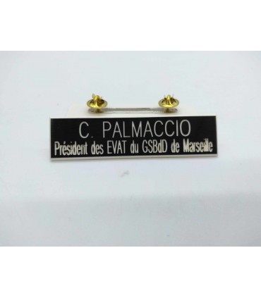 Plaquette Patronymique 2 lignes