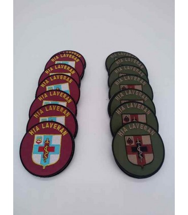 Écusson brodé / ou tissé  avec velcro 8cm (sur devis)