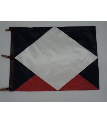 Fanion sublimé sur satin 40x40 cm avec cuir