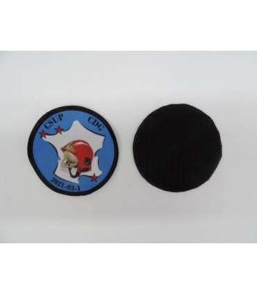 Écusson rond imprimé 8cm