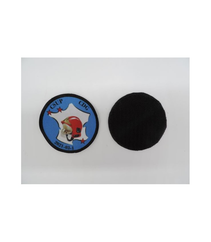 Écusson rond imprimé 8cm