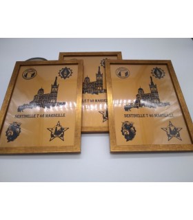 Cadre et plaque A4 gravure