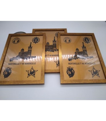 Cadre et plaque A4 gravure