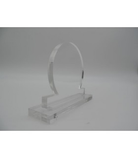 Chevalet plexiglass rond gravé