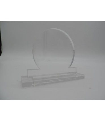Chevalet plexiglass rond gravé