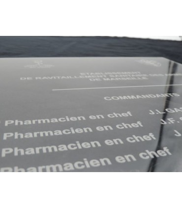 Plexi 30x45 gravé
