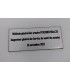 Plaque Adhésive PETIT FORMAT