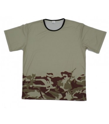 T-SHIRT coyote-sable clair 100% personnalisé