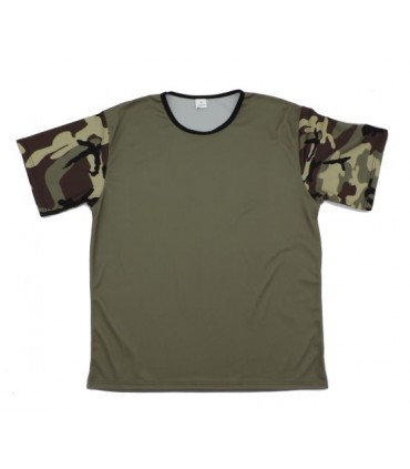 T-SHIRT kaki-cam CEE clair 100% personnalisé