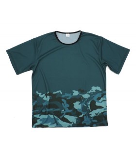 T-SHIRT cam-bleu 100% personnalisé