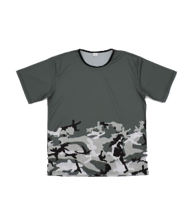 T-SHIRT cam-urbain gris 100% personnalisé