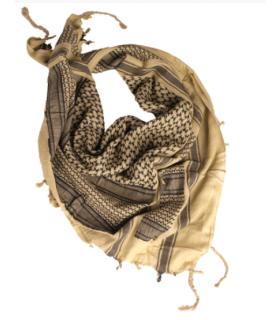 Keffieh écharpe sable