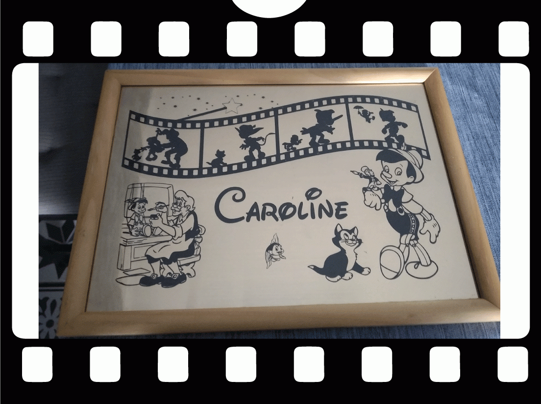 Galerie photos cadre gravé